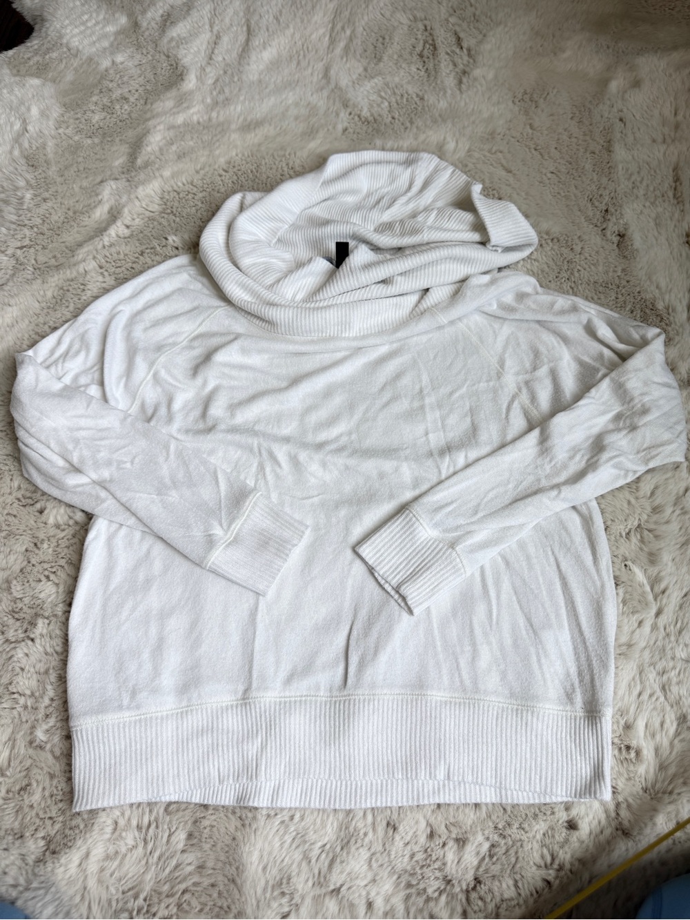 Express White Cowl Neck Sweater